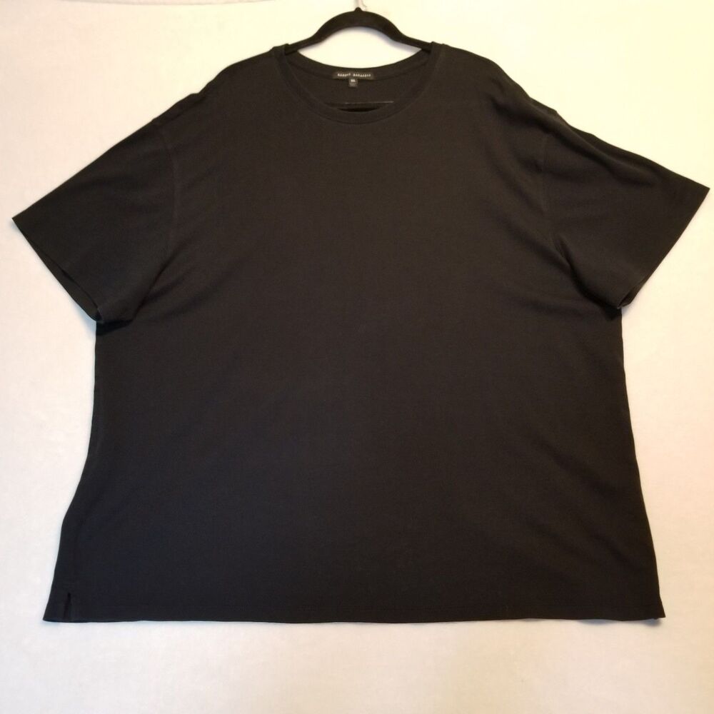 Robert Barakett Mens 3XL Tee Shirt Pima Cotton Black Minimalist Elevated Basic